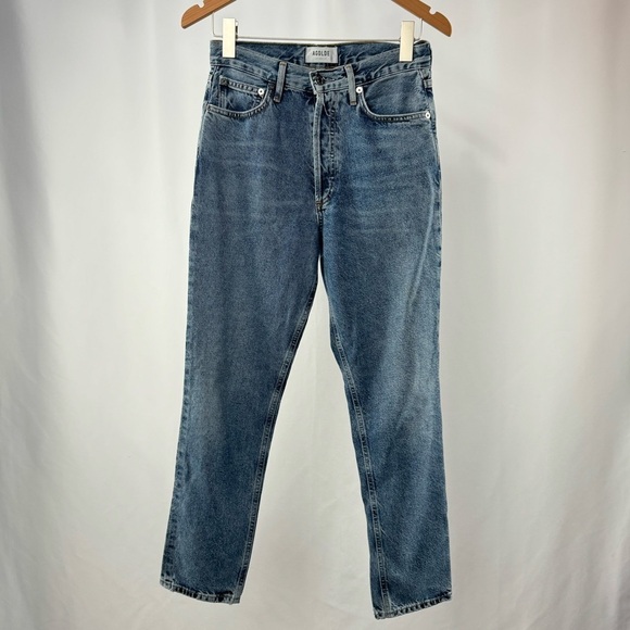 AGOLDE Fen High Rise Relaxed Taper Jean in Highway Size 25‎ - Picture 2 of 7